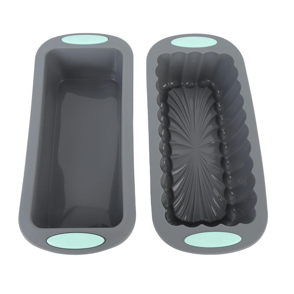 2 Stück Kastenform Silikon Antihaft Brotform Backform für hausgemachte Kuchen Brownies Hackbraten Zuhause