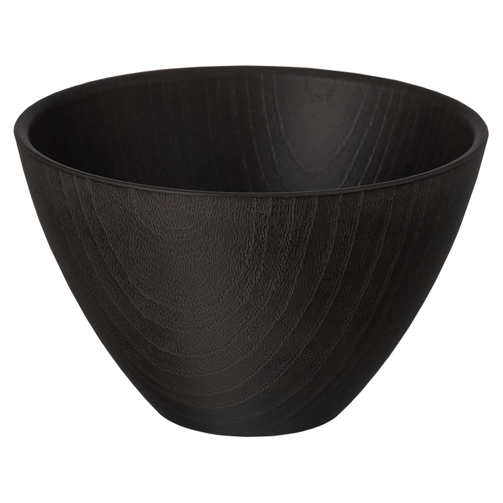 Sunlife Wood Grain Soup x Made in Dishwasher 832721 Bowl, Approx. 300ml, Approx. 10.8 6.8cm, Japan, Safe, Black, чёрный
