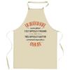 Kitchen Apron - An Interim Worker As Great As This - Durable Cotton - Long-lasting French Print - Adjustable Ties