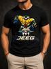 Sk Robot D Acciaio With Yellow Giant Robot Pilot Pod Metallic Jeeg Logo And Dark Motion Glow Mes Unisex All TShirt