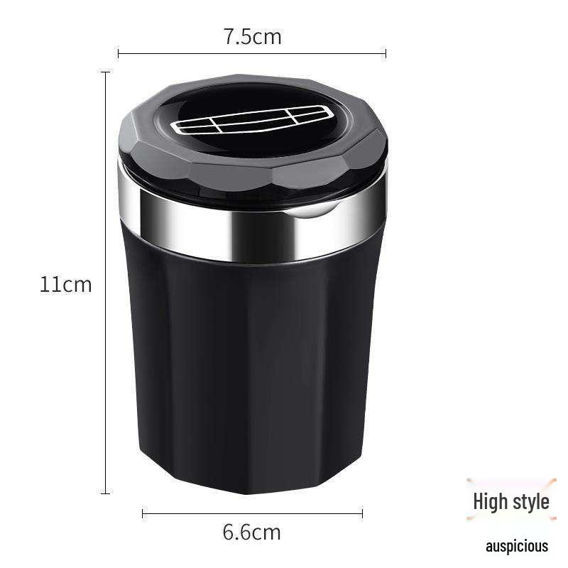 Geely Jiaji 2025 Car Ashtray: High Flame Retardant, Interior Mod with Lid & Light