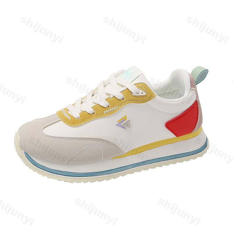 Platformové tenisky 2024 Podzimní móda Dámské šněrovací klínové ležérní sportovní boty pro ženu Pohodlné cestovní běžecké boty Zapatillas