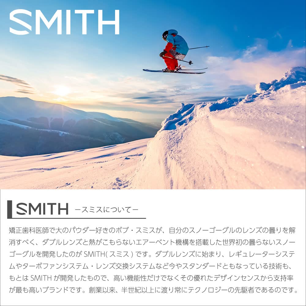 Smith SQUAD MAG Goggles with Replacement SMITH Squad Mag CHROMAPOP EVERYDAY GREEN MIRROR Lenses, Ski/Snowboard Goggles,