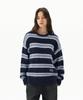 MAHAGRID Hairy Stripe Knit Sweater Navy(Mg2Ffmk600A)