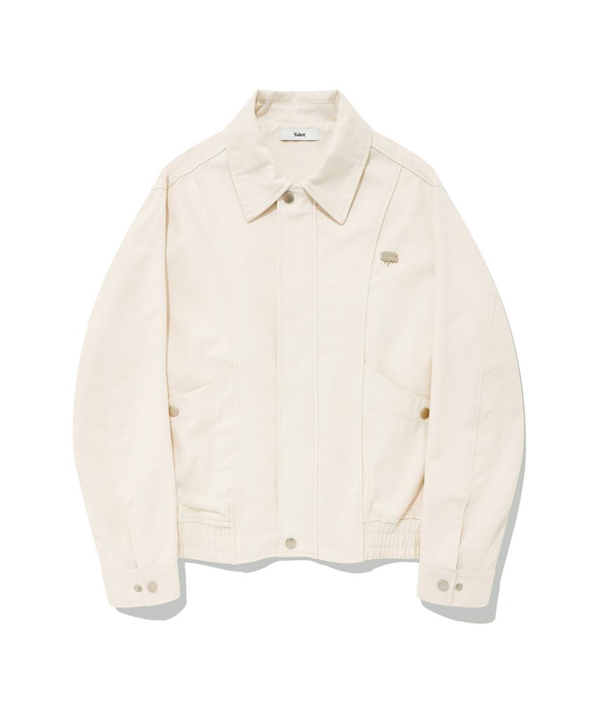 Fallett Cotton Curved Blouson Light Beige