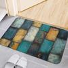 2D Floral Door Mat for Household Kitchen Bathroom Bathroom Floor Mat Resistant Dirt and Entrance Door Mat for Foyer Decoration