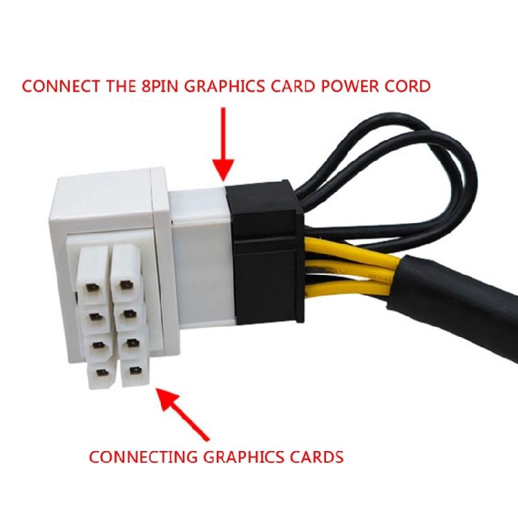 8Pin Graphics Video Card Connector 90 Degree Adapter 8Pin Female to 8Pin Male Mainboard CPU Power Steering Connector