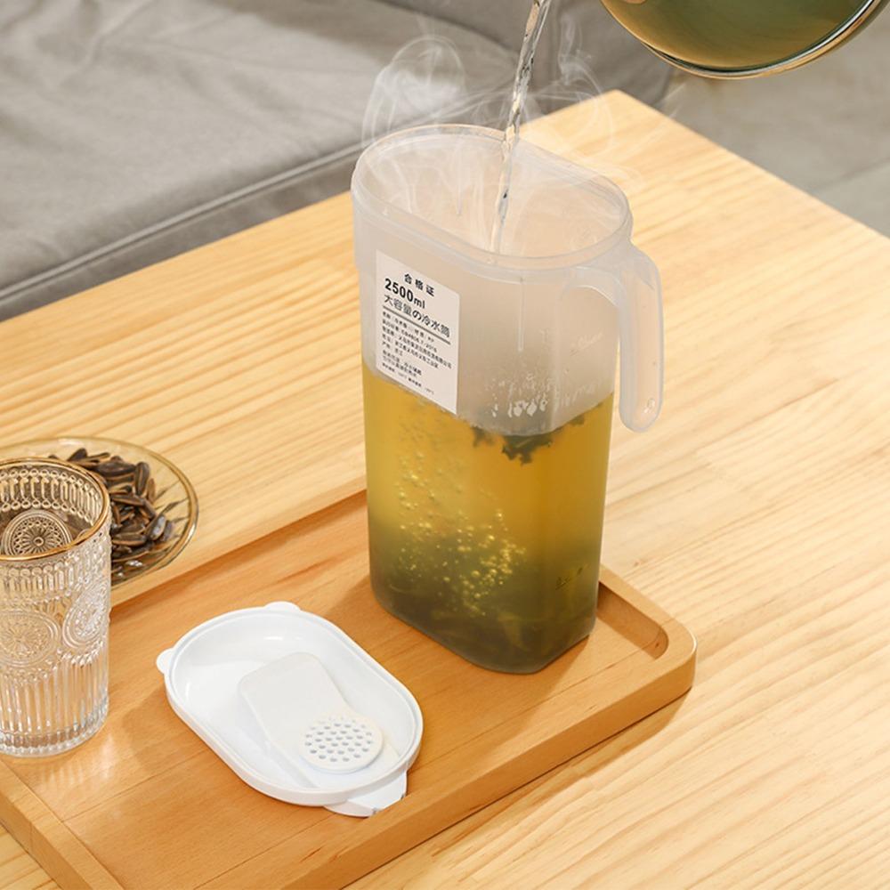 2500ML Water Pitcher Heat Resistant Cold Water Kettle Leakproof Water Pot Fruit Tea Making