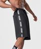 FREEDOM Lettering Bermuda Cotton Shorts (Black)