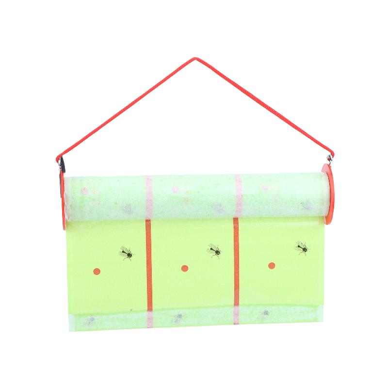 Sticky Fly Trap Roll Strong Adhesive Non-Toxic Hanging Fly Catcher Paper Odor Free for School Canteen Food Shop Pest Control