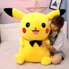 Creative New Large Bow Tie Pikachu Doll Plush Toy Sleeping Pillow Pokemon Girl Doll