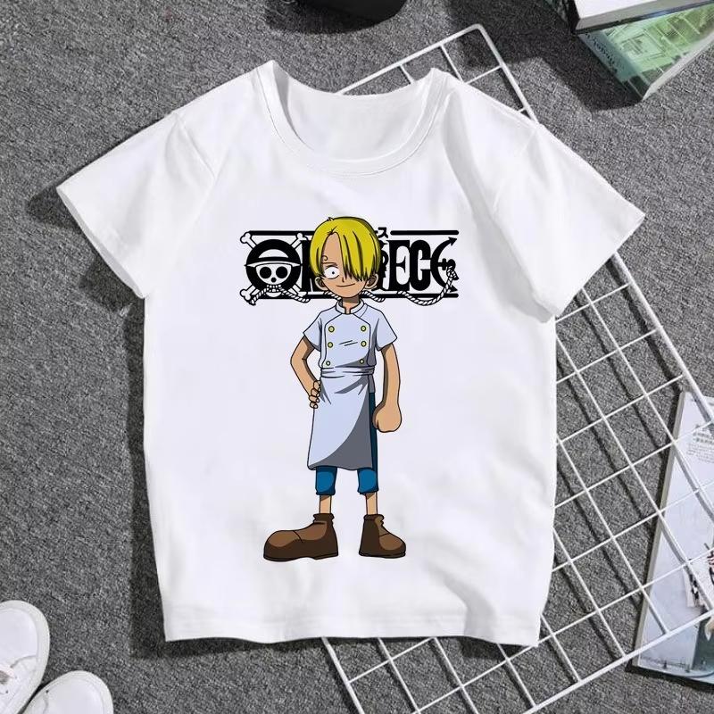 2026 One Piece Printed Cotton Short Sleeve Tshirt Cartoon Mens and Womens Summer Casual Jacket Y2K Tshirt