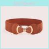 Fashion Office Dress Belt With Bow Knot And Elastic Waist For Women