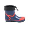 Rain work short with large [Kokos Nobuoka] HB-787 boots, boots, length, cover, sweat-absorbing lining, men's, red/navy,