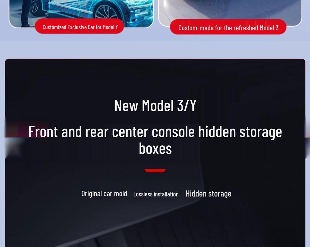 Tesla Model Y/3 Center Console Storage Organizer Accessories