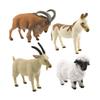 Modelové simulace hospodářských zvířat Kognitivní hračky Pohádková zahrada Rustikální dekorace Mini modely zvířat Vzdělávací hračka Sošky zvířat pro děti