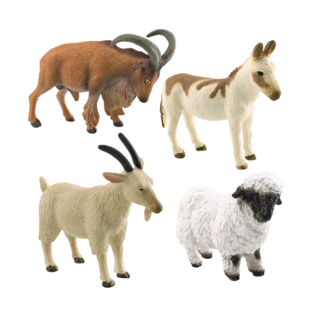 Modelové simulace hospodářských zvířat Kognitivní hračky Pohádková zahrada Rustikální dekorace Mini modely zvířat Vzdělávací hračka Sošky zvířat pro děti