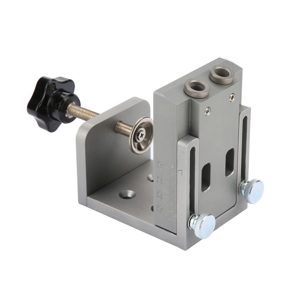 Mini Style Pocket Hole Jig Kit For Wood Working Step Drill Bit Set