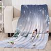 Weihnachtlich Bedruckte Flanelldecke Teppich Sofa Couch Überwurf