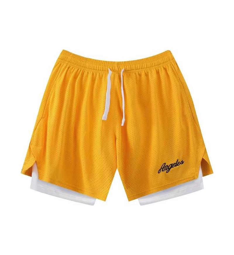 Quick-Dry Breathable Dual-Layer Sports Shorts