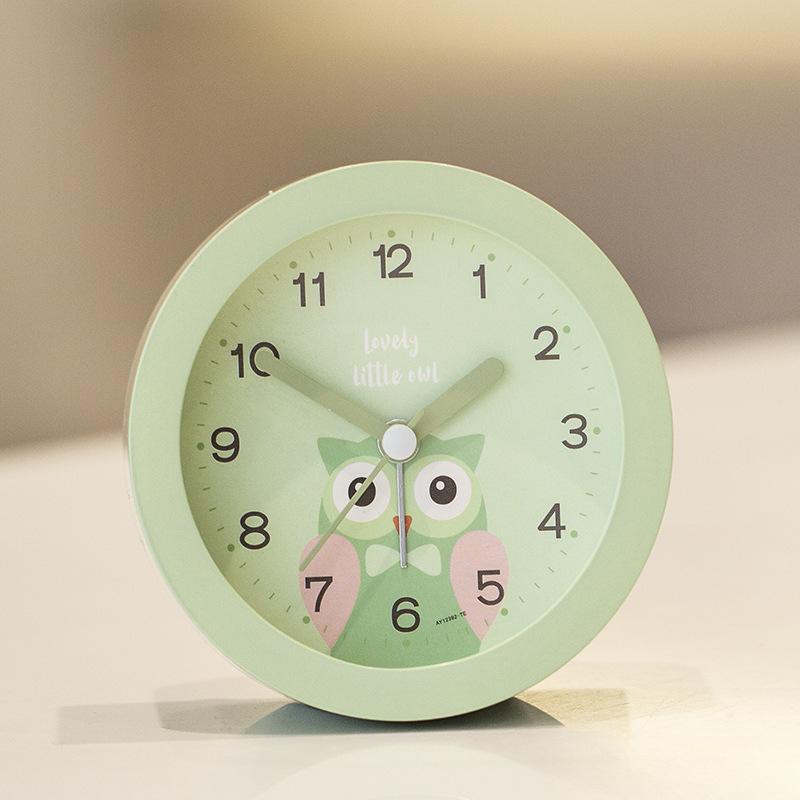 

Students and Children Use Cute Cartoon Clock To Scan The Bedside of The Bedroom In Seconds Silent Boy and Girl with Night Light Alarm Clock