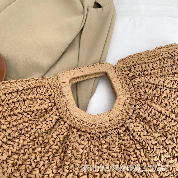 Handmade French Bohemian Crescent Woven Tote Bag