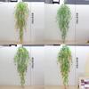 Lifelike Wall Hanging Rose Vine Plastic Decorative Flowers For Indoor Home Decor