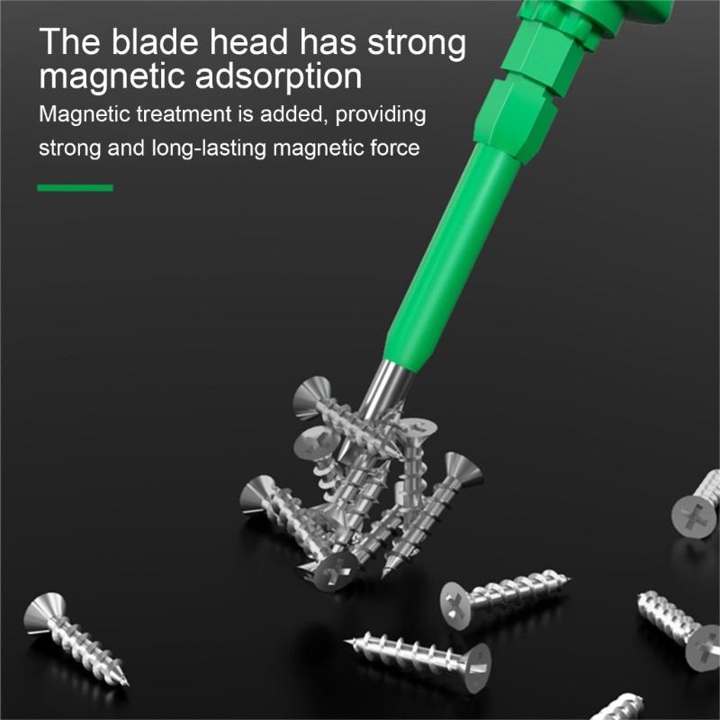 Heavy Duty Double Ended Magnetic Screwdriver Heavy Duty Double Tip Design High Torque for Mechanics Electrical Repairs