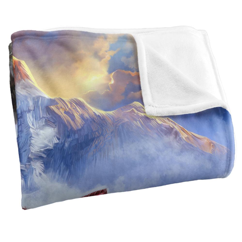 JQ Licensing Silky Log Cabin Winter Supersoft Blanket