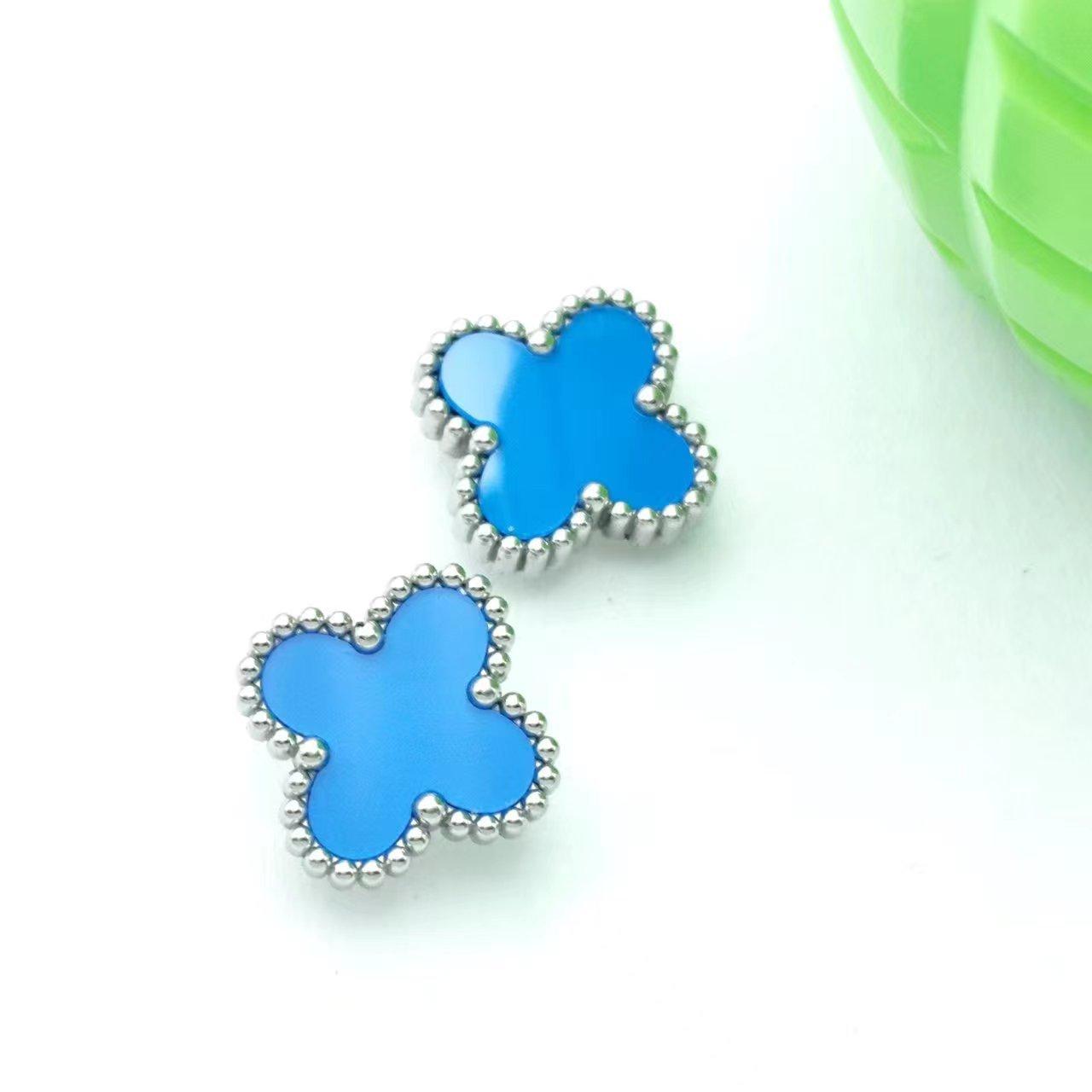 

Модные серьги с четырехлистным клевером Высококлассное чувство комфорта при поездках на работу Модные серьги Hundred Temperament Женские серьги