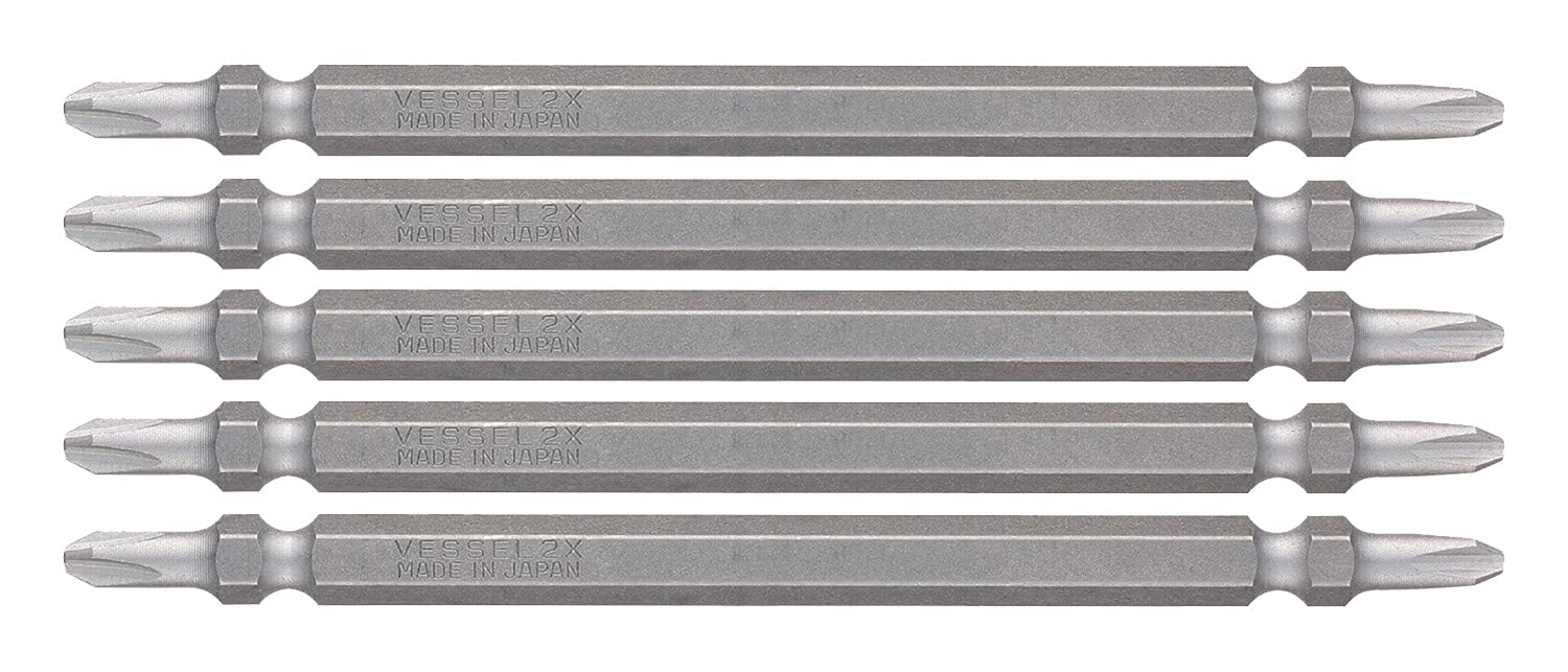 

VESSEL 40V Compatible Problem Solving Bit Easy to See Double Ended Bit x 110 Set of 5 DS5P2110 +2