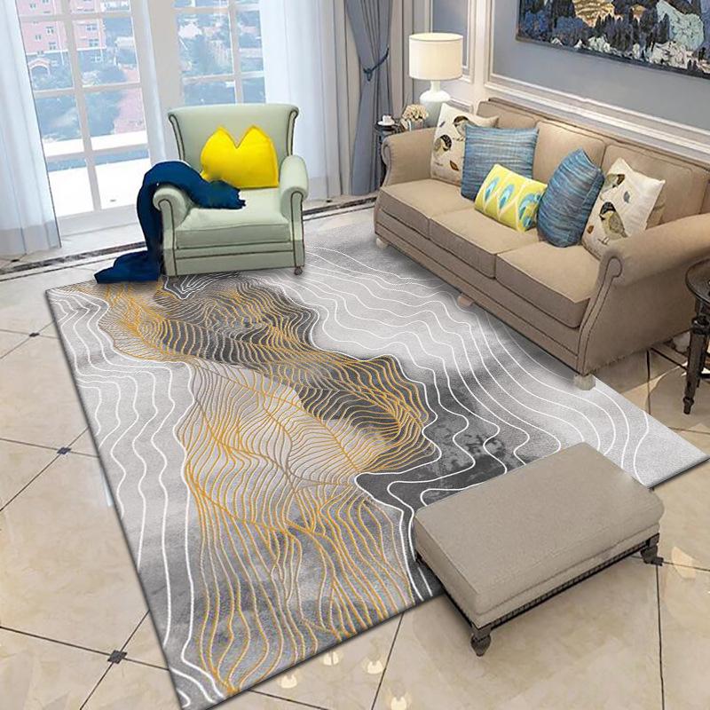 Nordic Abstract Style Living Room Carpet Coffee Table Sofa Cushion Bedroom Bedside Carpet