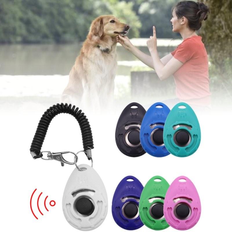 Hochwertiger Plastik Hunde Trainingsklicker Haustier Trainingsgerät In Weiß Schwarz Pink Blau Tiefblau Grün Und See Blau