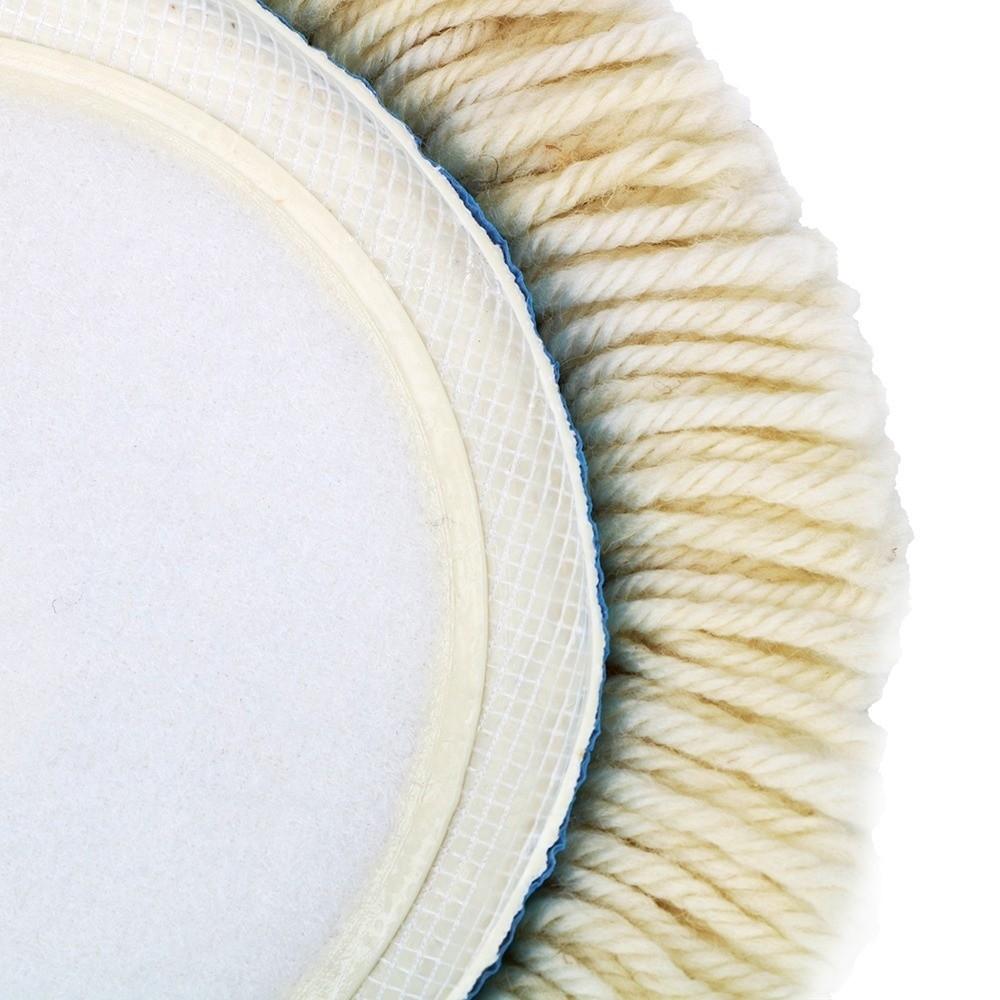 Hook & Loop Grip Wool Polishing Pad 7 Inch Polishing Machine Accessories  For Vehicle