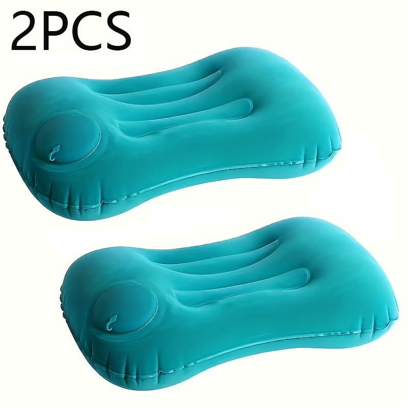2/1Pcs Portable Inflatable Pillow Foldable Napping Neck Protection Office Travel Pillow Home Neck & Waist Support Air Pillow