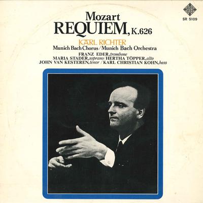 LP Record MARIA STADER(SOP.),JOHN VAN KESTERE - Mozart/<requiem>k.626 SR5109 KING 1969 Japan Classical Used