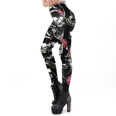 Damenbekleidung heiß verkaufend Halloween neu sexy Totenkopf-Print Yogahose Damen Leggings Leggings