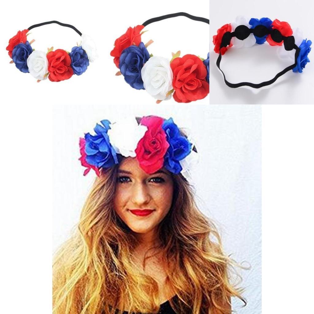 Rot Weiß Blau Blumenkrone Stirnband Für Queens Jubiläumsfeierlichkeiten