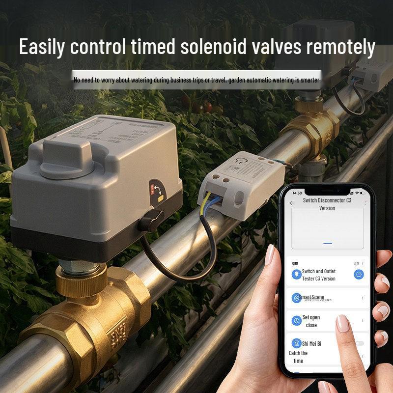 WiFi Smart Electric Ball Valve with Remote Control Timer for Automatic Irrigation