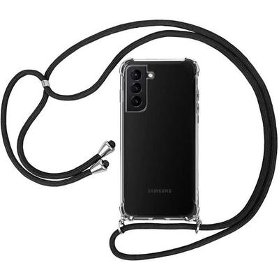 Protective Case - PROSHOP - for Samsung Galaxy S21 - Thin - Transparent-Black - Flexible