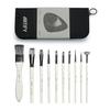Artify Paintbrush Set, 10 Pieces, Brush Set, Watercolor, Oil Painting, Acrylic, Gouache Painting, Nylon Paint, Paint Brush, Paint Brush, Case
