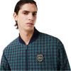 Lacoste Mens Plaid Regular Bomber Jacket