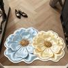 5D Flower Design Bathroom Mat Water Absorbent Quick Dry Diatom Mud Mat Colorful Non Slip Non Slip Floor Mat Home Daily Use