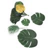 70pcs Artificial Palm Leaves 10 Kinds Of Plants Simulation Tropical Plant Leaves For Hawaiian Jungle Beach Party Decoration