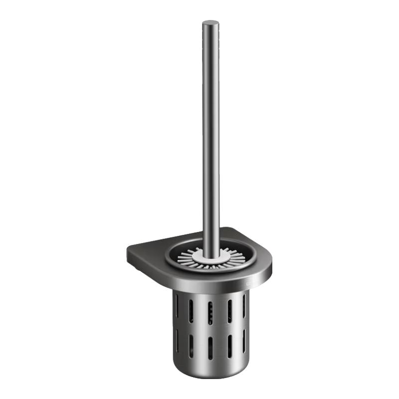 Cobbe Space Aluminum Wall-Mounted Toilet Brush Set