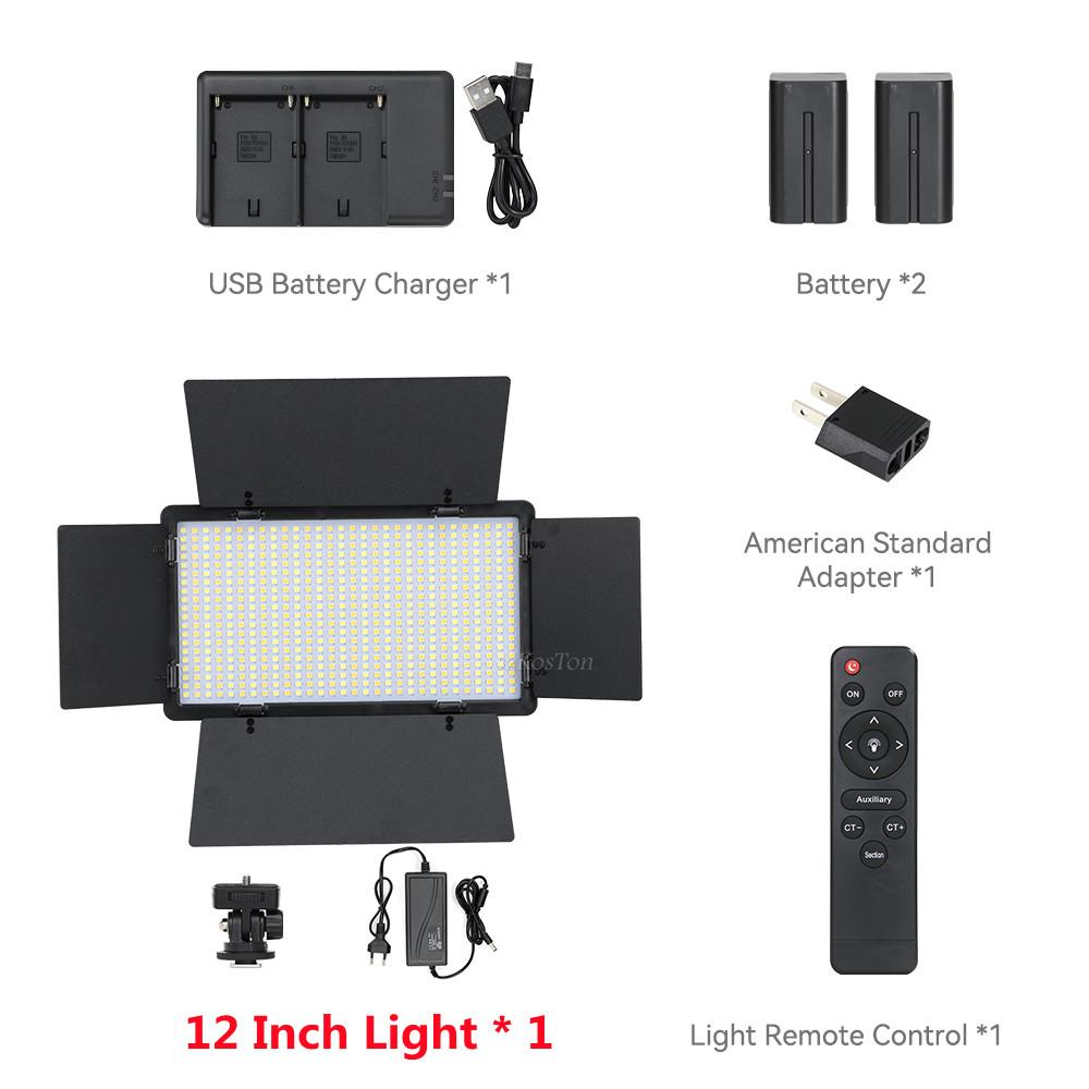 LED Photo Studio Light Recording Video Lighting Photography Panel Fill Lamp With Tripod Stand Remote For Youtube Game Live