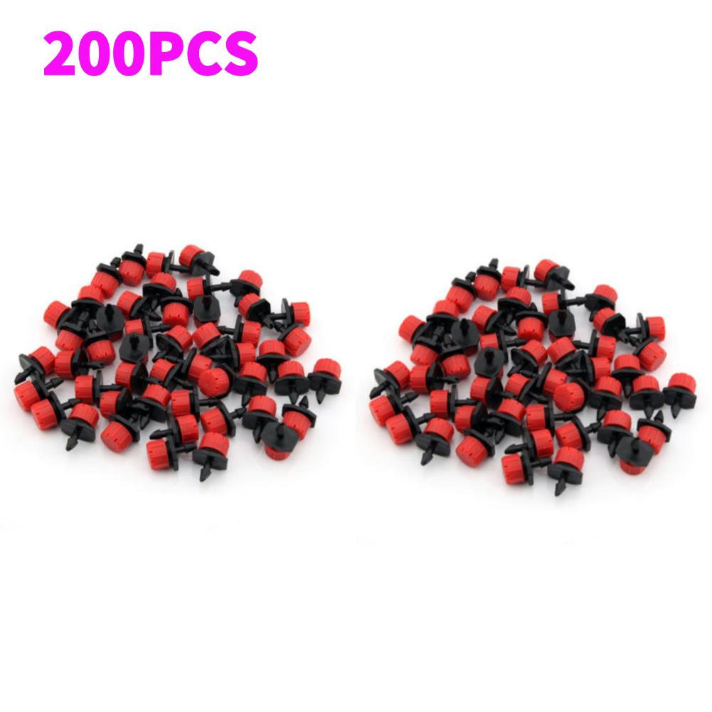 100-500Pcs Water Dropper Adjustable Nozzles Garden Watering Irrigation Sprinkler Emitter Dripper Durable For Yard Greenhouse