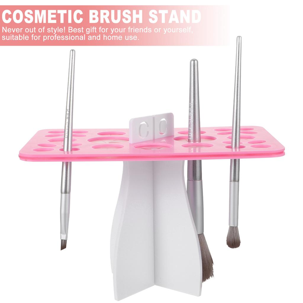 1Pcs Beauty Makeup Brush Drying Rack Stylish Brush Storage Holder Fine Workmanship Multi Hole Design Easy Disassemble