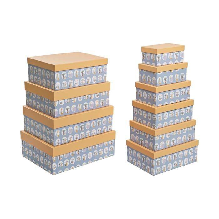 Panier decoratif Dkd home decor - S3038830 - Ensemble de boites, standard