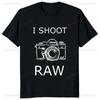 I Shoot Raw Photography Funny Graphic Man T-shirt Photographer Camera T ShirtsStreetwear Short Sleeve Harajuku Style WoTees
